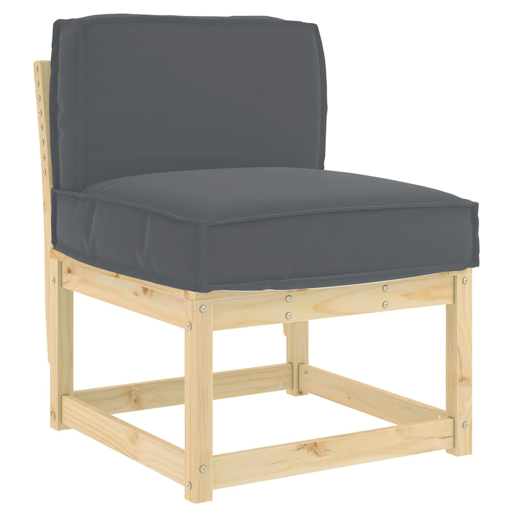 Anthrazit Kissen 60x40 cm Oxford-Gewebe