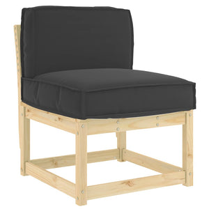 Schwarzes Kissen 60x40 cm Oxford-Gewebe