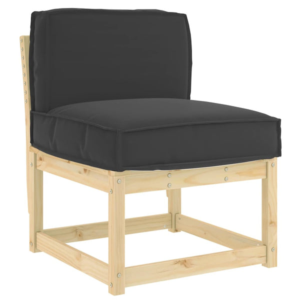 Schwarzes Kissen 60x40 cm Oxford-Gewebe