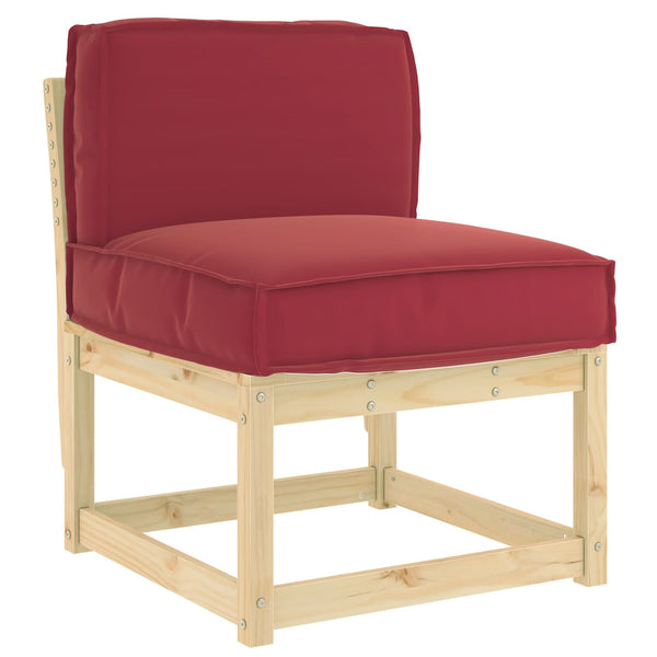 Weinrotes Kissen 60x40 cm Oxford-Gewebe