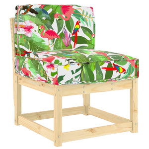 Blumen Kissen Mehrfarbig 60x40 Oxford-Gewebe