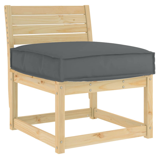 Anthrazit Kissen 60x60 cm Oxford-Gewebe
