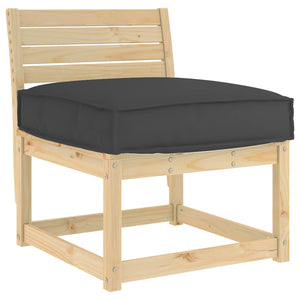 Schwarzes Kissen 60x60 cm Oxford-Stoff