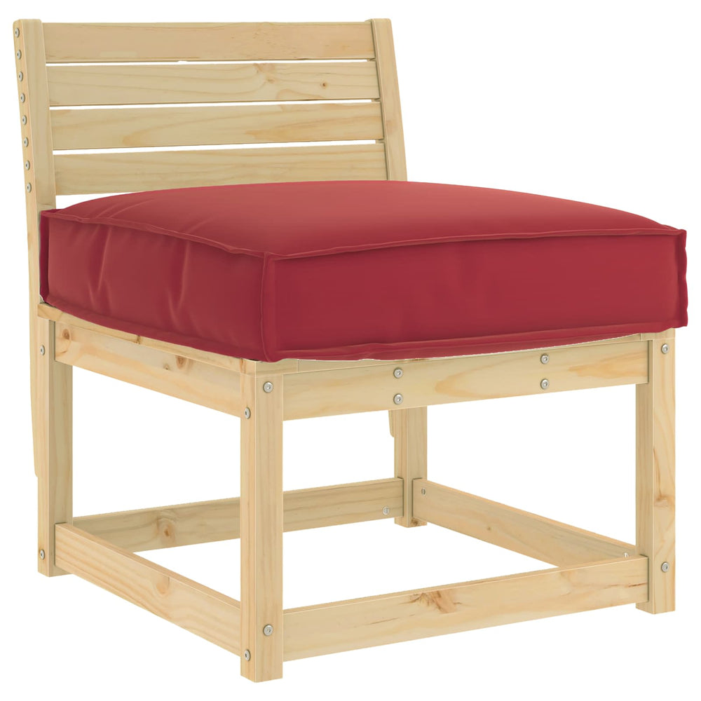 Weinrotes Oxford-Kissen, 60 cm