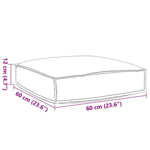 vidaXL Coussin bleu roi 60 x 60 x 12 cm Tissu Oxford