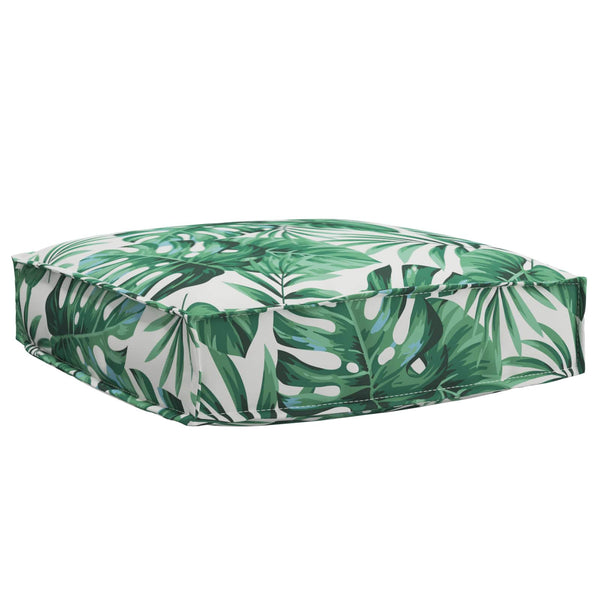 Blattmuster Kissen 60x60 cm Oxford-Stoff