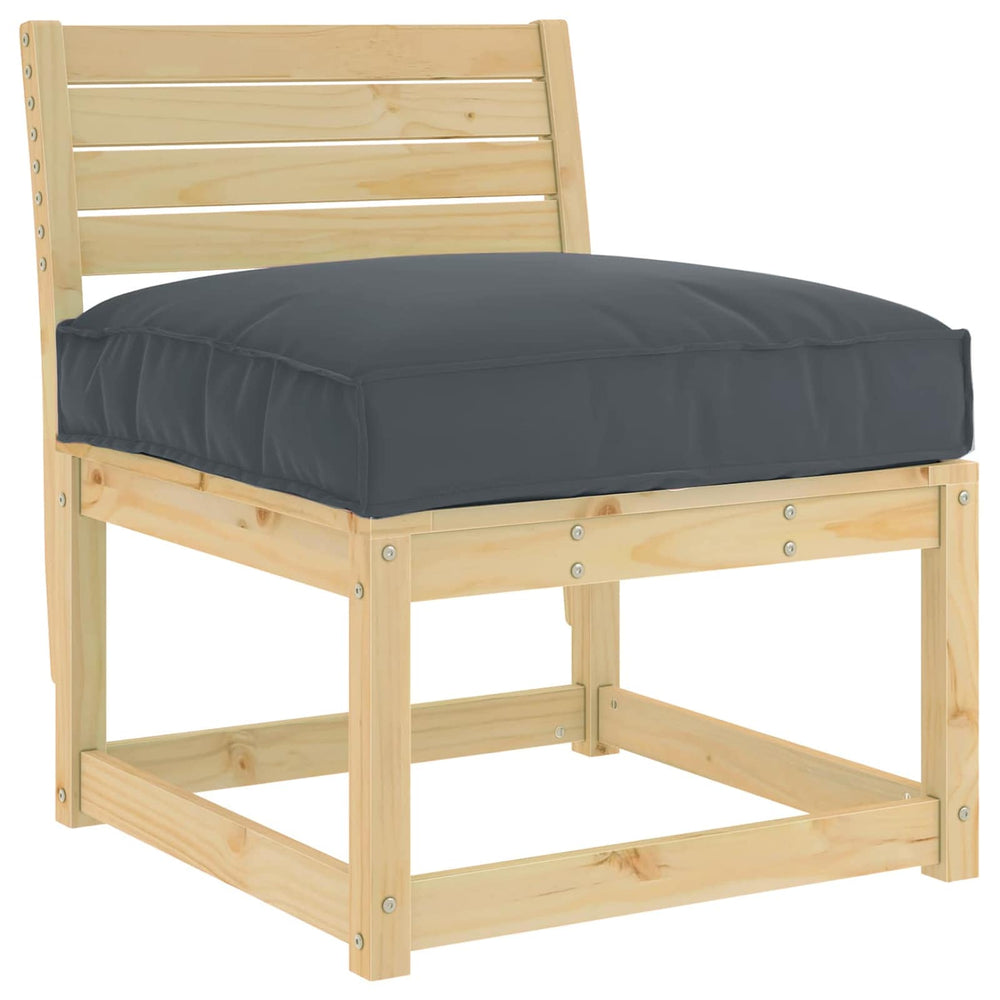 Anthrazit Kissen 70x70 cm Oxford-Stoff