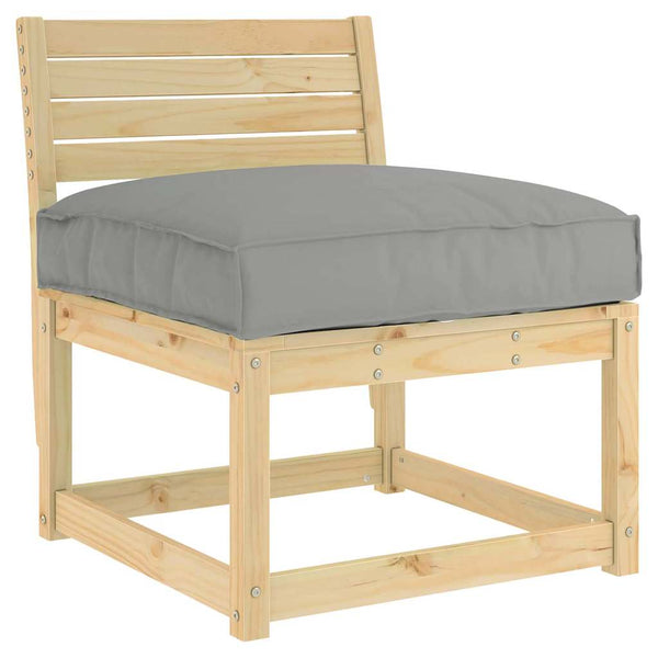 Graues Kissen 70x70 cm Oxford-Gewebe