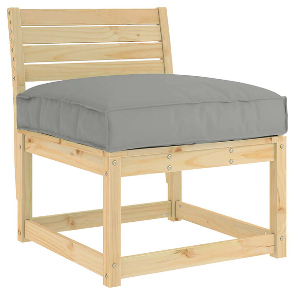 Graues Kissen 70x70 cm Oxford-Gewebe