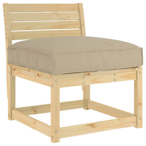 Taupe Kissen 70x70 cm Oxford-Stoff
