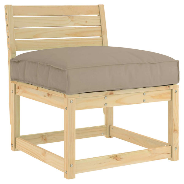 Taupe Kissen 70x70 cm Oxford-Stoff
