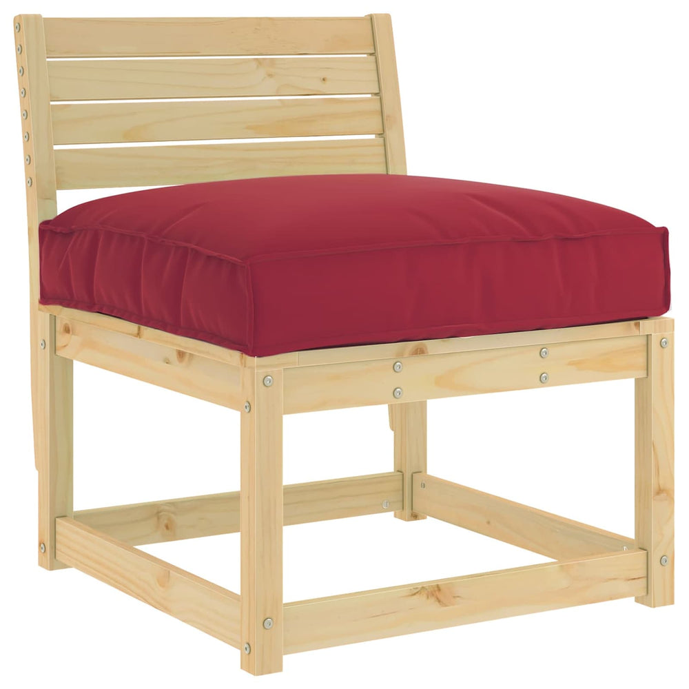 Weinrotes Kissen 70x70 cm Oxford-Stoff