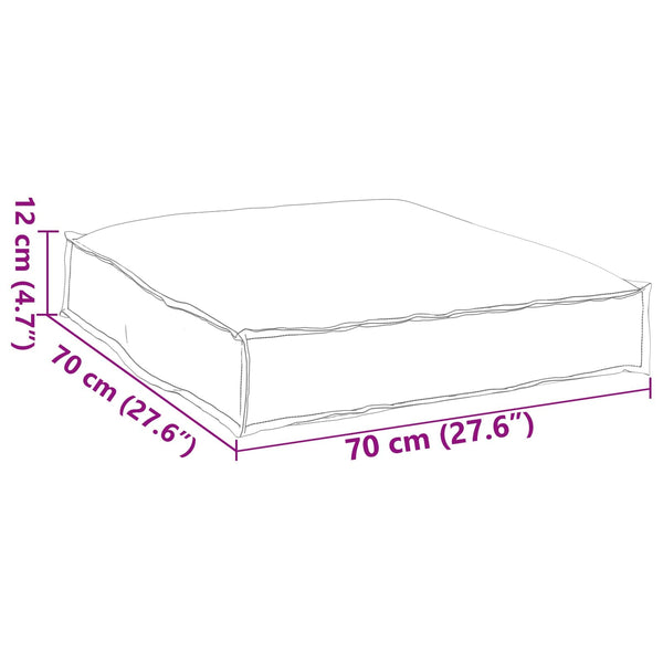 Weinrotes Kissen 70x70 cm Oxford-Stoff