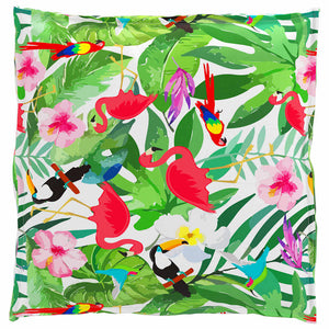 Blumen Kissen Mehrfarbig 70x70 cm