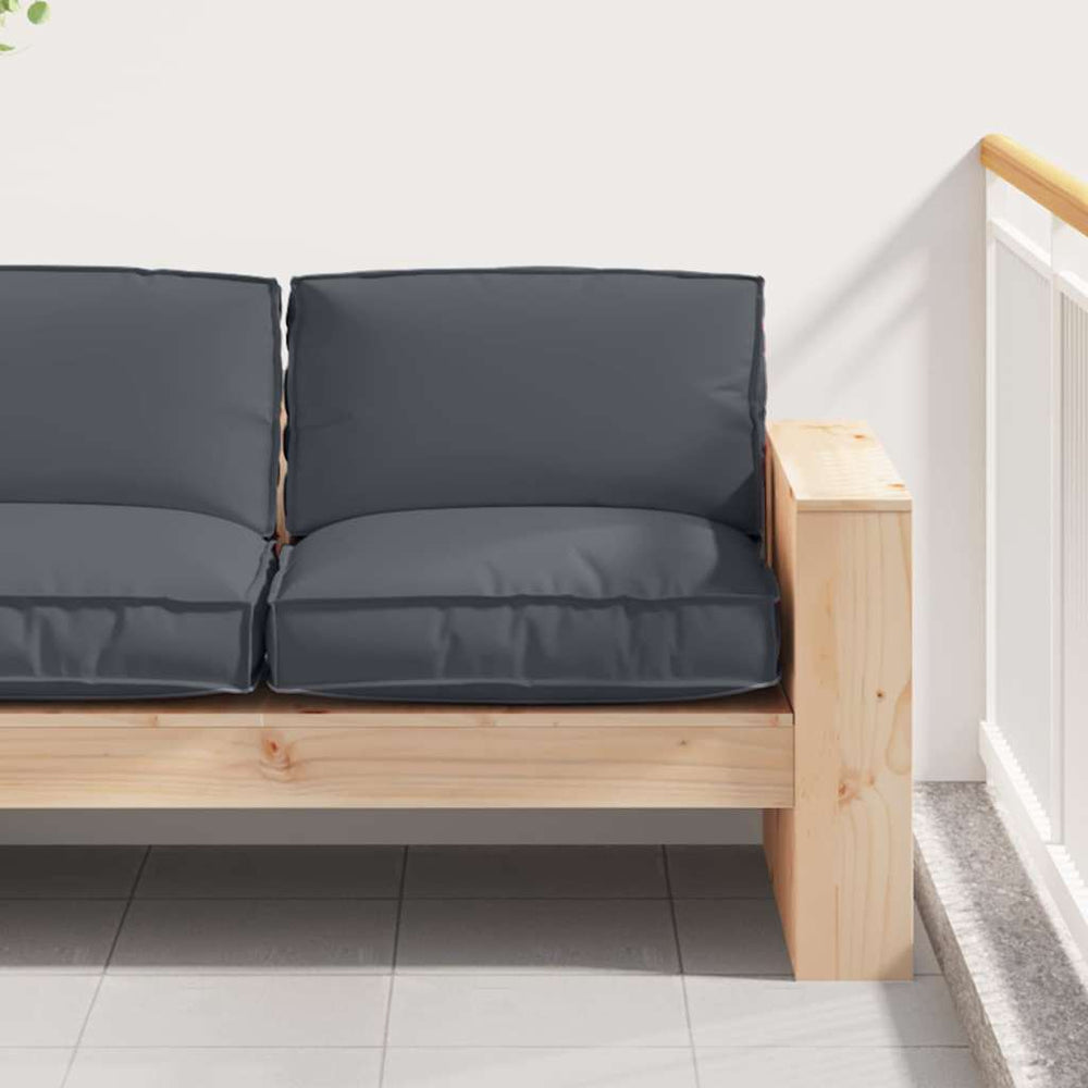 Anthrazit Kissen 80x80 cm Oxford-Gewebe
