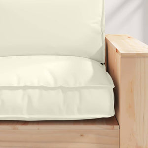 Cremefarbenes Kissen 80x80 cm Oxford-Gewebe