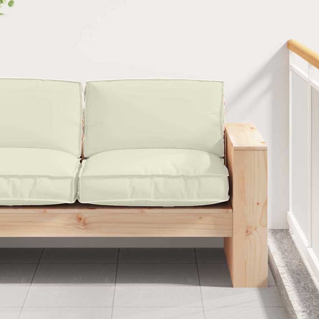 Cremefarbenes Kissen 80x80 cm Oxford-Gewebe