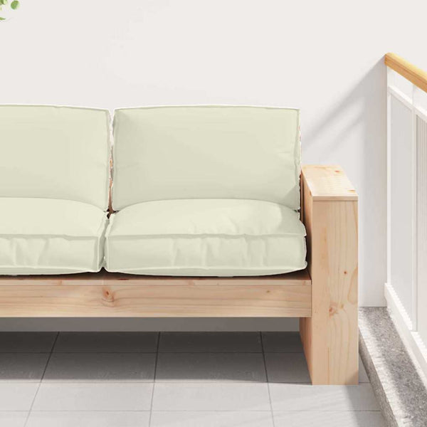 Cremefarbenes Kissen 80x80 cm Oxford-Gewebe