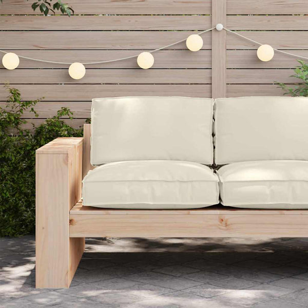 Cremefarbenes Kissen 80x80 cm Oxford-Gewebe