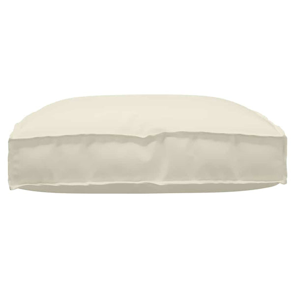 Cremefarbenes Kissen 80x80 cm Oxford-Gewebe