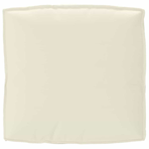 Cremefarbenes Kissen 80x80 cm Oxford-Gewebe