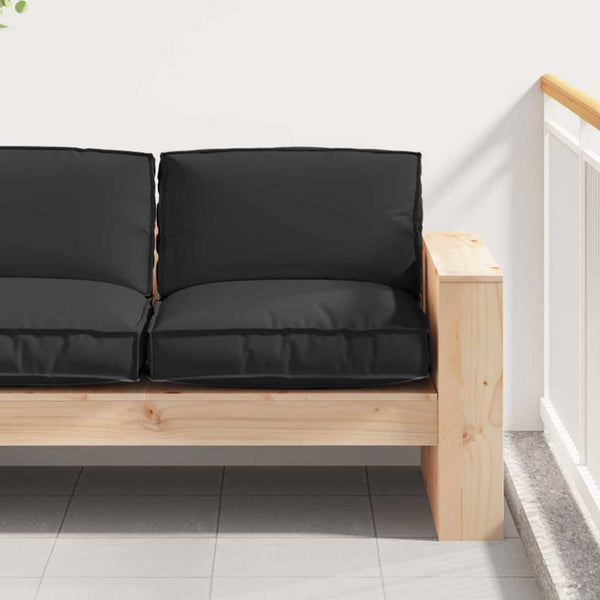Schwarzes Kissen 80x80 cm Oxford-Stoff