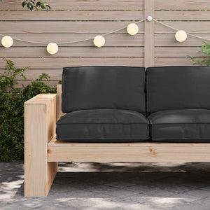 Schwarzes Kissen 80x80 cm Oxford-Stoff