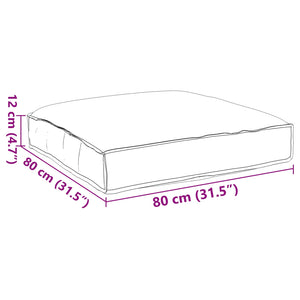 Weinrotes Kissen 80x80 cm Oxford-Stoff