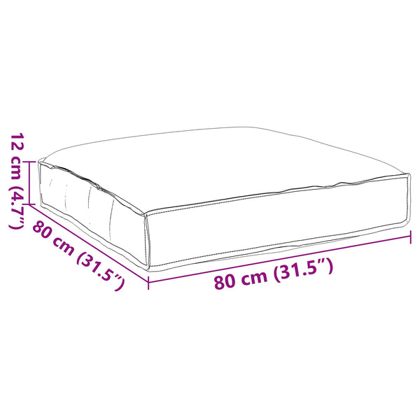 Weinrotes Kissen 80x80 cm Oxford-Stoff