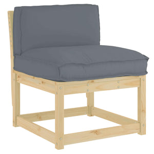 Anthrazit Kissen 70x40 Oxford-Stoff