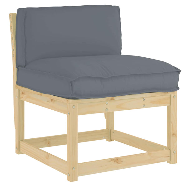 Anthrazit Kissen 70x40 Oxford-Stoff
