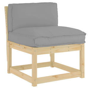 Graues Kissen 70x40 cm Oxford-Gewebe