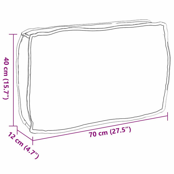 Creme Kissen 70x40 cm Oxford-Gewebe
