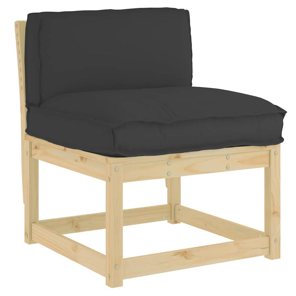 Schwarzes Kissen 70x40 cm Oxford-Gewebe