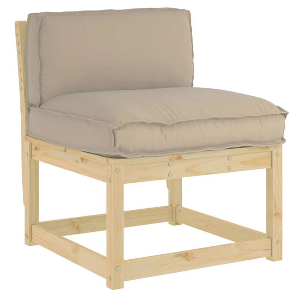 Taupe Kissen 70x40 Oxford-Gewebe