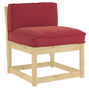 Weinrotes Kissen 70x40 Oxford-Stoff