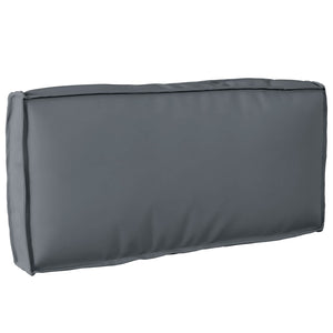 Anthrazit Kissen 80x40 cm Oxford-Stoff