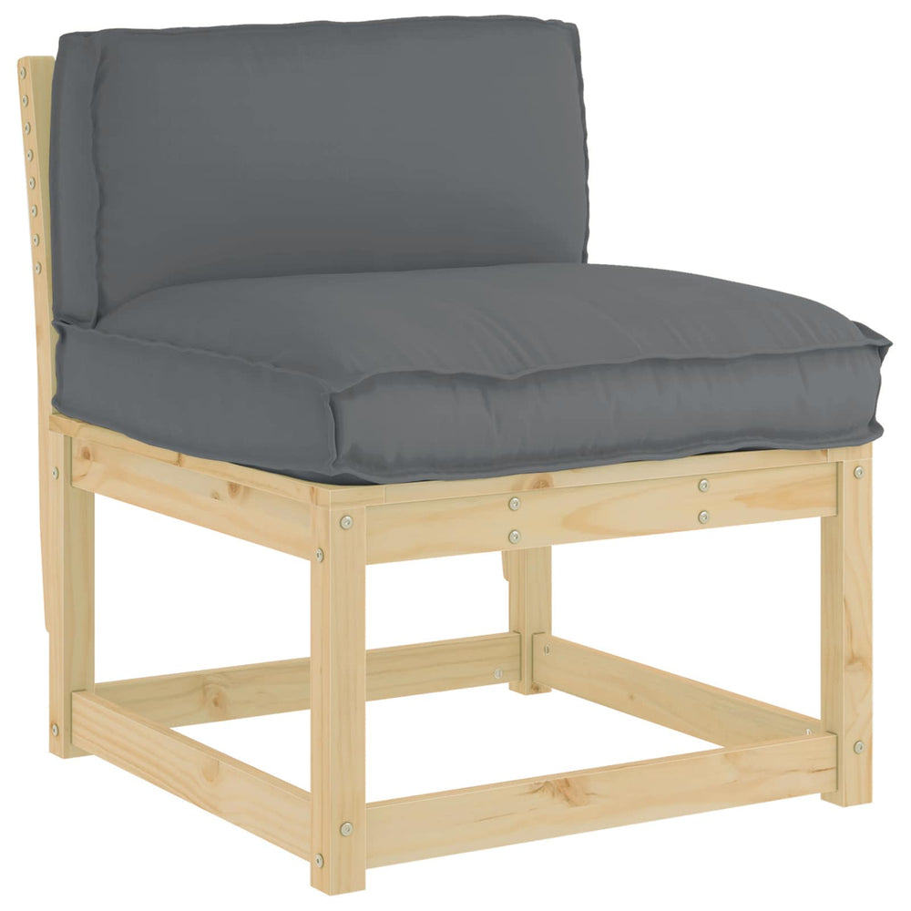 Anthrazit Kissen 80x40 cm Oxford-Stoff