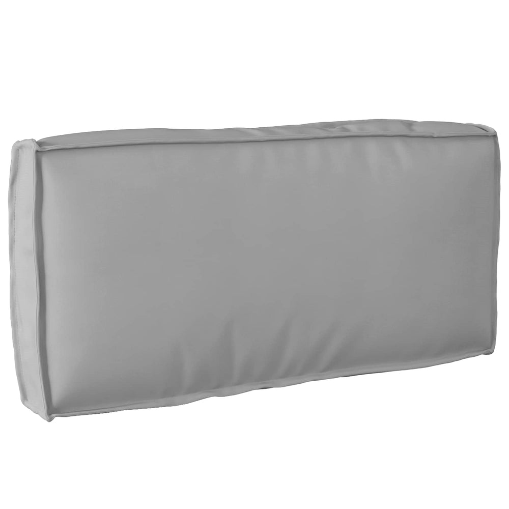 Graues Kissen 80x40 Oxford-Stoff