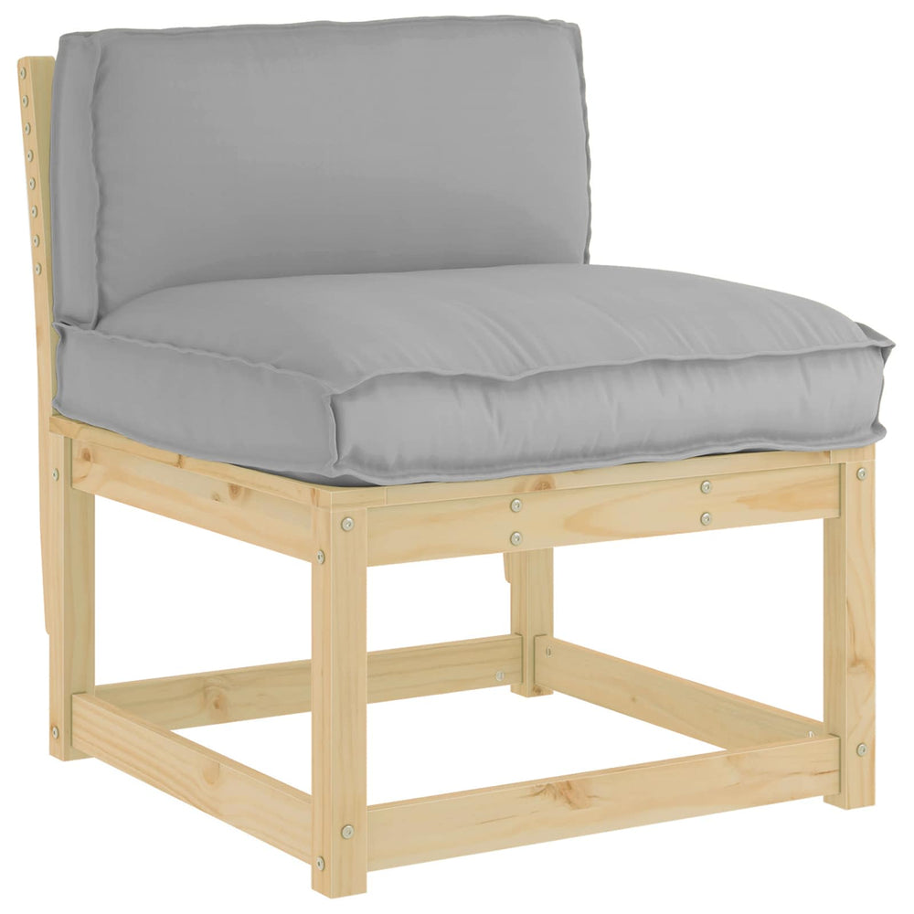 Graues Kissen 80x40 Oxford-Stoff
