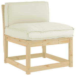 Creme Kissen 80 x 40 cm Oxford-Stoff