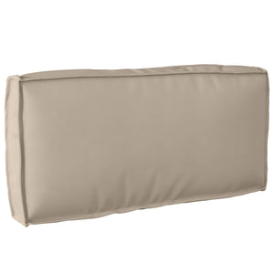 Taupe Kissen 80x40 cm Oxford-Stoff