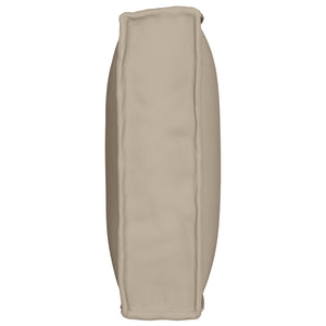 Taupe Kissen 80x40 cm Oxford-Stoff