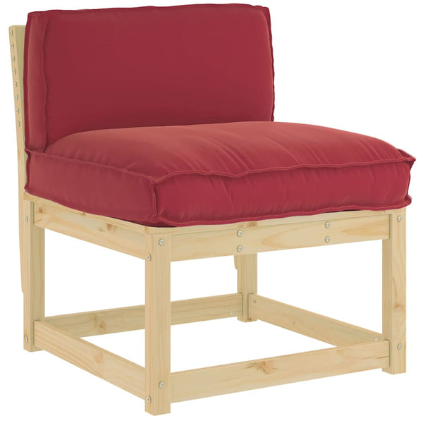 Weinrotes Kissen 80x40 cm Oxford-Stoff