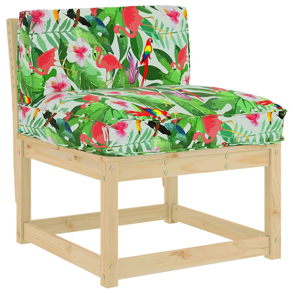 Blumen Kissen Mehrfarbig 80x40 Oxford