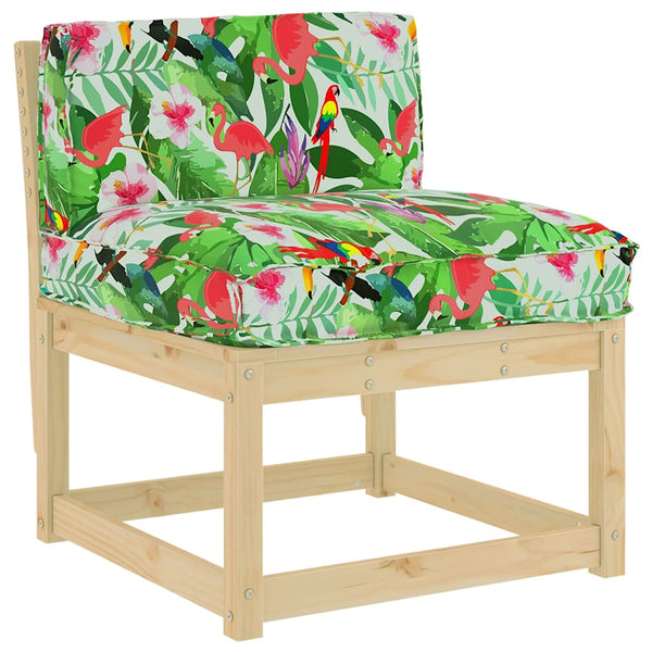 Blumen Kissen Mehrfarbig 80x40 Oxford