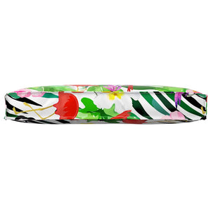 Blumen Kissen Mehrfarbig 80x40 Oxford