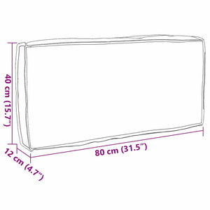 Blumen Kissen Mehrfarbig 80x40 Oxford