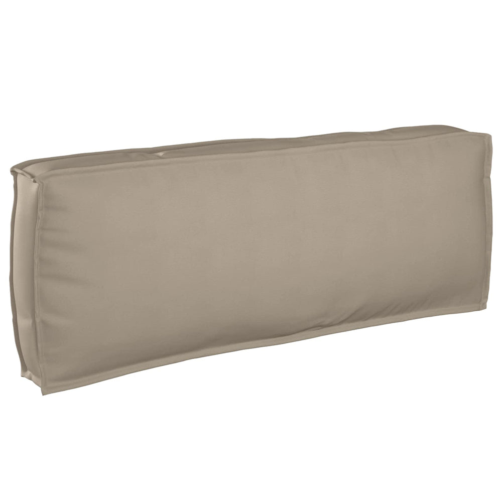 Taupe Kissen 120x40 Oxford-Stoff