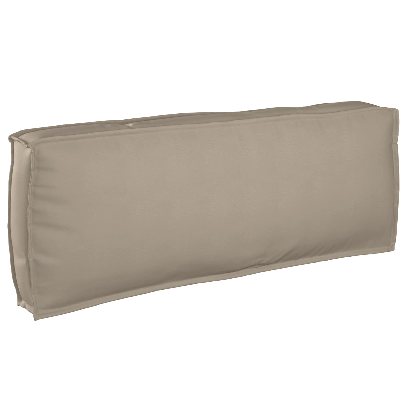 Taupe Kissen 120x40 Oxford-Stoff